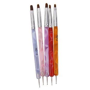 5Pcs Nail Art Design Dotting Painting Drawing Polish Brush Pen Tools ...