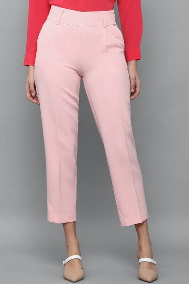 Buy Women Pink Regular Fit Solid Casual Trousers Online - 768056 ...
