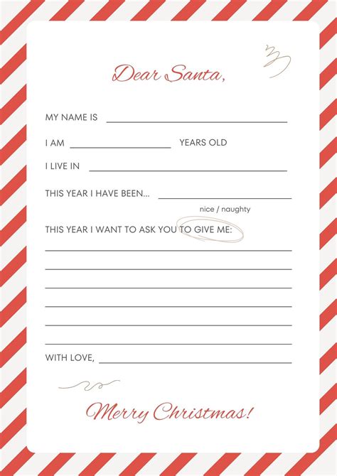 Free Printable Santa Letter Templates + More! - Printables for Everyone