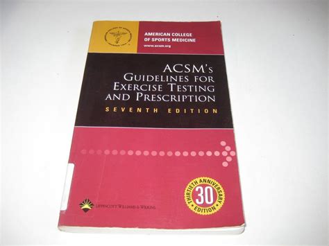 Buy ACSM's Guidelines For Exercise Testing And Prescription Book Online ...