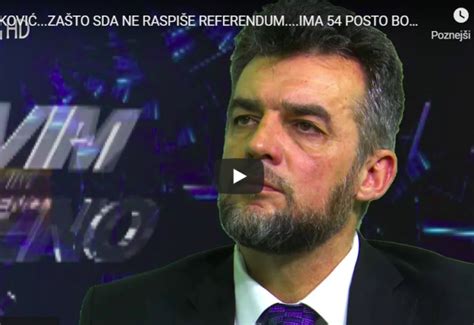TABAKOVIĆ...ZAŠTO SDA NE RASPIŠE REFERENDUM....IMA 54 POSTO BOŠNJAKA U ...
