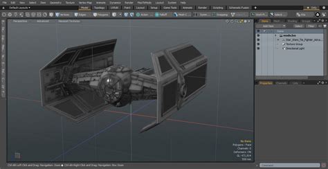3D model Star Wars Tie Fighter Advanced | 3D Molier International