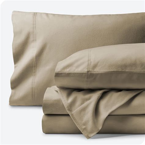 Amazon.com: Bare Home Organic Cotton Flannel Sheet Set - Queen Size ...