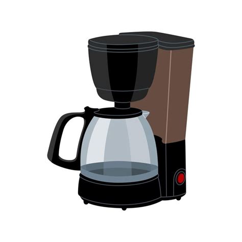 Przelewowy ekspres do kawy ze szklanym dzbankiem. Urządzenie kuchenne ...