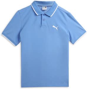 Flipkart.com | PUMA Boys Solid Cotton Blend Regular T Shirt - Polo Neck