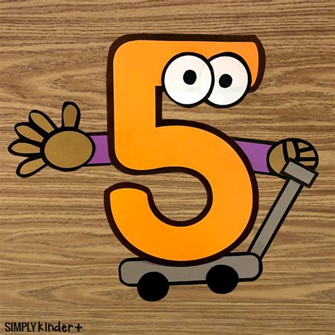 Number Five (5) People Craft - Simply Kinder + Printable Membership