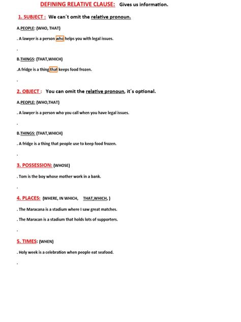 Image result for Defining Relative Clauses Tutorial