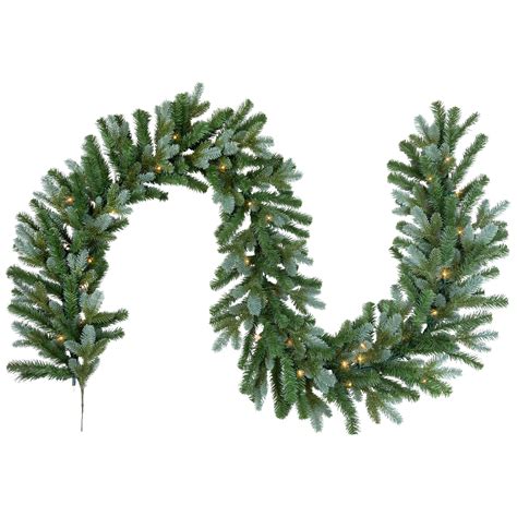 Northlight Seasonal Pre-Lit Blue Spruce Artificial Christmas Garland ...