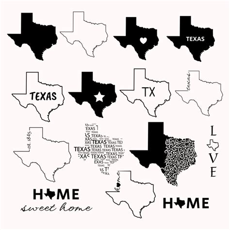 Texas Svg Bundle – MasterBundles