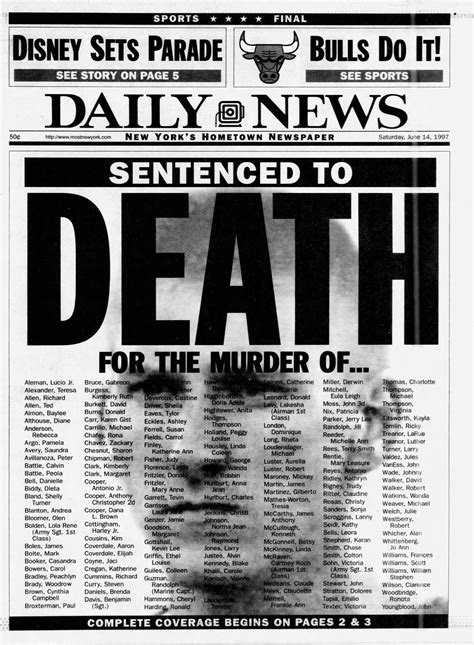 Timothy McVeigh gets the death penalty in 1997 for the Oklahoma City ...