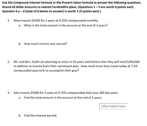 Image result for Present Value Formula for Compound Interest
