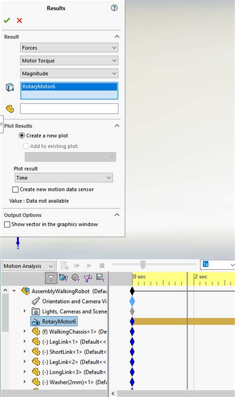 SolidWorks Motion Study Motor 的图像结果