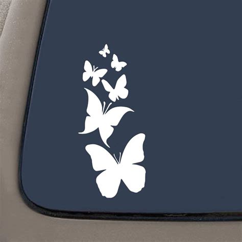 ISEE 360® Butterfly Flying Nature Vinyl Decal Die Cut Bike Car Stickers ...