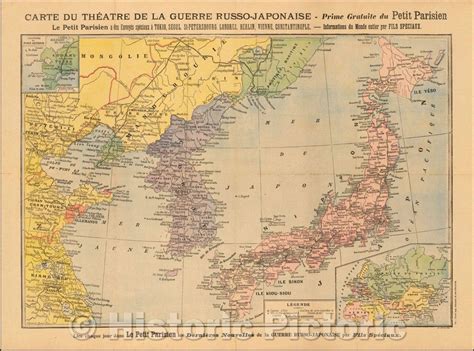 Buy Historic - Carte Du Theatre De La Guerre Russo-Japonaise-Prime ...