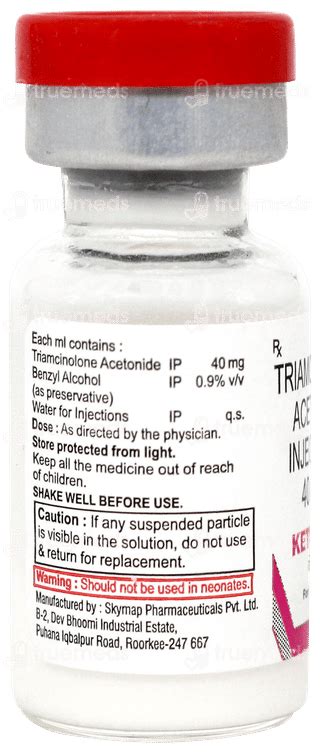Ketocort Injection 1 Ml - Uses, Side Effects, Dosage, Price | Truemeds