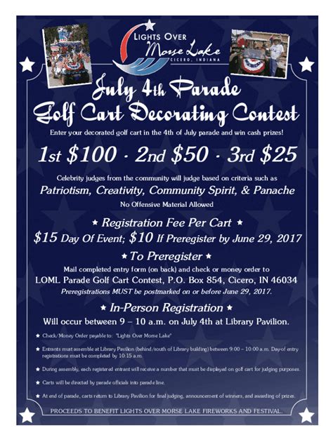 Fillable Online Over 100 golf carts take part in Surfside Beach 4th of ...