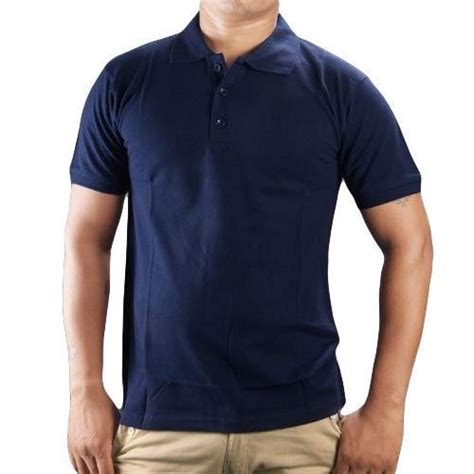 Mens Navy Blue Collar T-Shirt Manufacturer, Exporter from Delhi