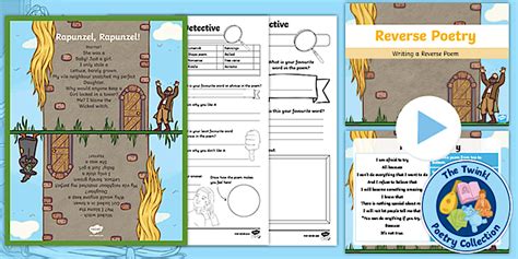 'Rapunzel, Rapunzel' – Mirror Reverse Poem for KS2