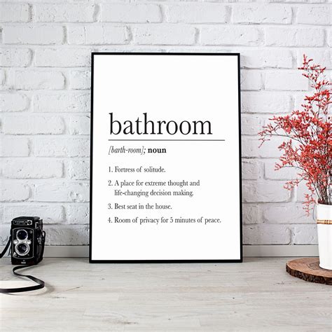 Funny Bathroom Signs Funny Bathroom Art Bathroom Wall Decor | Etsy