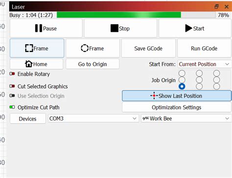 Lightburn Software Set Up 的图像结果