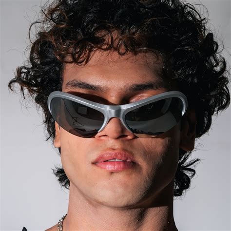 [ Glare x ] Futuristic Semi-rimless Sunglasses – Project Shades