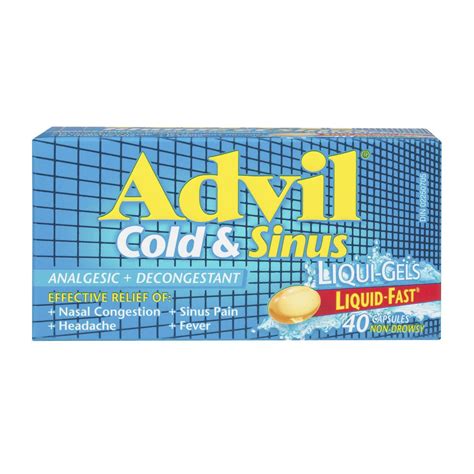 Advil Cold And Sinus Liqui Gels