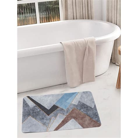 Buy HOSTA HOMES 11D Printed Antiskid Door Bath Mats Multicolor Online