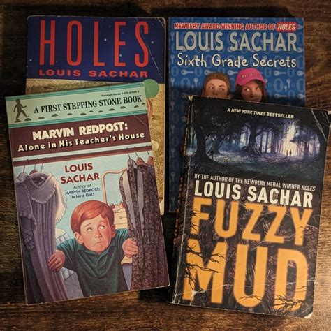 4 LOUIS SACHAR BOOK LOT Marvin Redpost, Fuzzy Mud,... - Depop