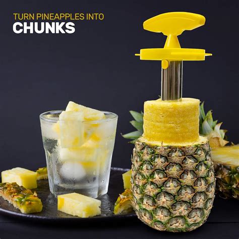 EXULTIMATE Stainless Steel Pineapple Corer and Slicer Tool with India ...