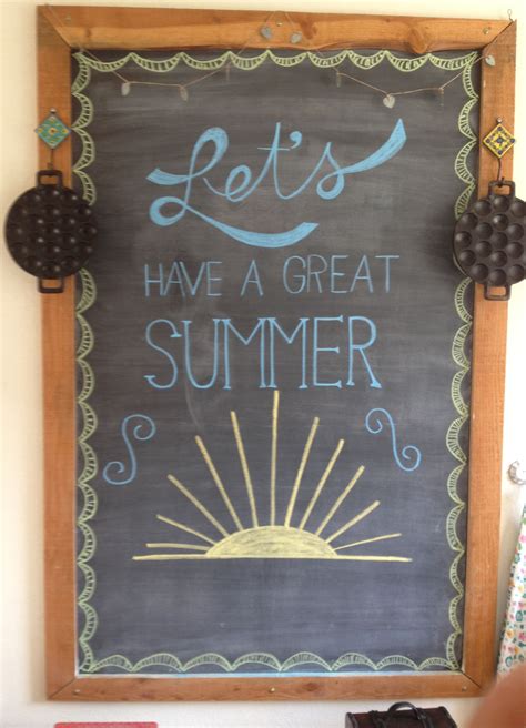 Chalkboard Art Ideas Summer