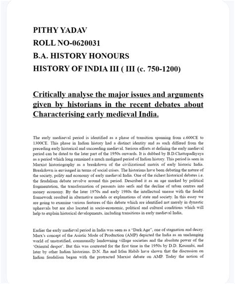 Adobe Scan 11-Oct-2023 - PITHY YADAV ROLL NO- B. HISTORY HONOURS ...