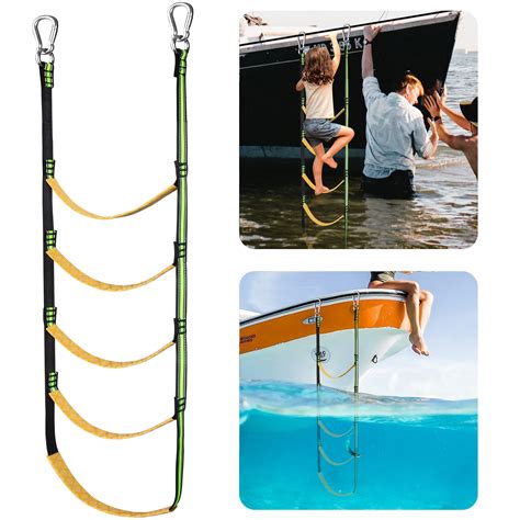 Buy 5 Step Boat Rope Ladder,Portable Boat Rope Ladder Extension,Fishing ...