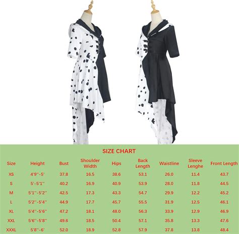 Buy Costume Kids Black White Dress Cosplay Cloak Skirt Outfit Dalmatian ...
