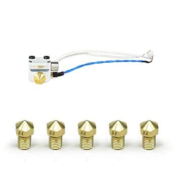 FLASHFORGE 3D Printer Parts 0.4mm Nozzle Assembly with 0.4mm*2 Nozzles ...