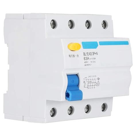 Buy Residual Current Circuit Breaker 3P+N 63A Voltage Protection for ...