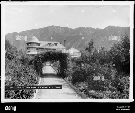 The Andrew McNally residence in Altadena is shown from a path and ...