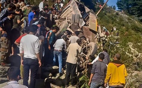 J&K: At Least 10 Dead, 28 Injured After Bus Falls Into A Gorge in ...