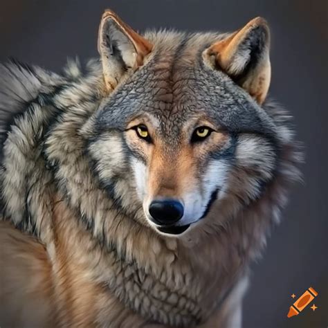 Wolf howling at the moon on Craiyon