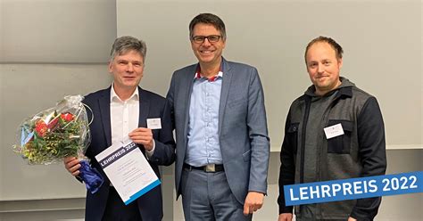 „Lehre(n) in und aus der Pandemie“: Lehrpreis 2022 der Hochschule geht an Prof. Dr. Rolf Becker ...