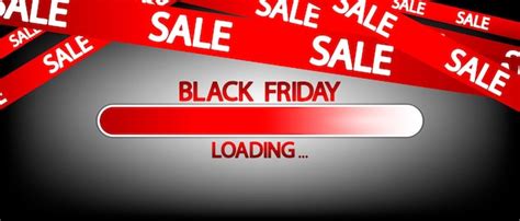Black friday sale progress loading bar design template vector ...