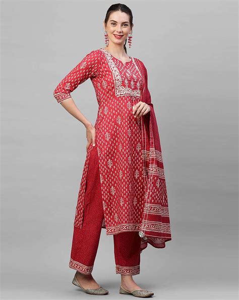 Indo Era 48 catalog Designer Cotton Readymade Top Bottom with Dupatta