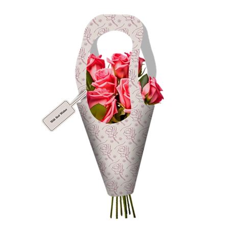 Buy Standard Dim Grey Color Flower Bouquet Carry Holder | 11 Colors ...