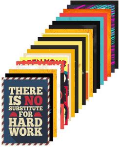 Inspirational Wall Abstract Poster (A4 size) Multicolor (Set of 20 A4 ...