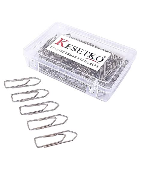 KESETKO Paper Clips 35 MM, Gem Clips, Stainless Steel U Clips (80 Piece ...