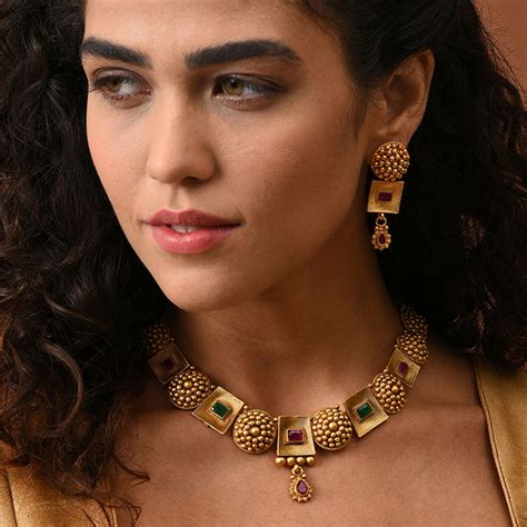 Buy SOHI Women Gold Plated Toned Pink Artificial Stones Studded ...