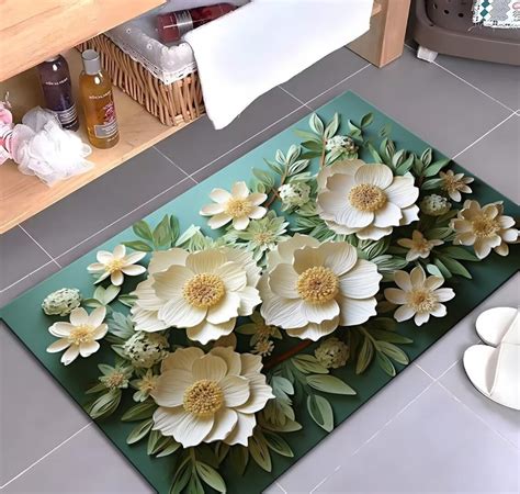 Printed household floor mats, bathroom absorbent f... – Grandado