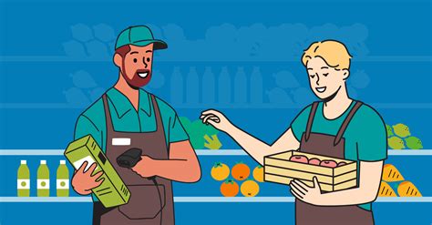 Grocery Store Clerk Clipart