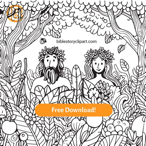 Garden Of Eden Coloring Pages Free Printable