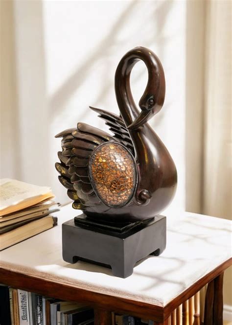 Buy Handcrafted Wooden Swan Showpiece Online | Mirana Decoor