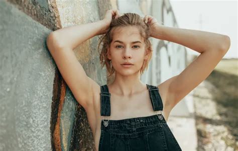 Wallpaper girl, model, blonde, jumpsuit, Roosso alex for mobile and ...